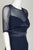Adrianna Papell - AP1E203438 Sheer Quarter Length Sleeve Sheath Dress In Blue
