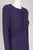 Adrianna Papell - AP1E204090 Long Sleeve Ruched Jersey Sheath Dress In Purple
