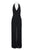Adrianna Papell - AP1E205170 Sleeveless Halter V-neck Jumpsuit In Black