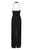 Adrianna Papell - AP1E205170 Sleeveless Halter V-neck Jumpsuit In Black