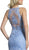 Long Sheath Gown with Sheer Illusion Skirt