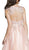 Beaded Floral A-Line Evening Gown