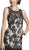 Sleeveless Sheer Trumpet Evening Gown