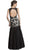 Sleeveless Sheer Trumpet Evening Gown
