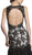 Sleeveless Sheer Trumpet Evening Gown
