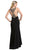 Fitted Evening Dress with Slit