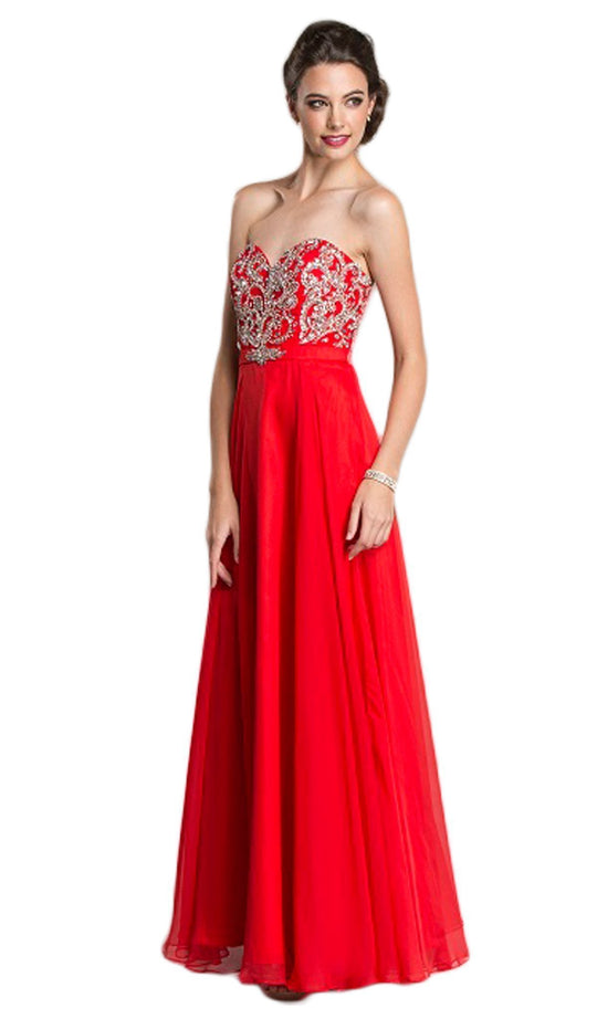Strapless Sweetheart Evening Dress