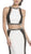 Two Piece Halter Open Back Evening Dress