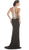 Embellished Sheer Fitted Evening Dress
