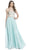 Beaded Strapless A-Line Evening Dress