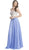 Beaded Strapless A-Line Evening Dress