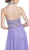 Beaded High Halter A-Line Evening Dress