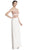 Beaded Two Piece Sheath Evening Dress