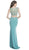 Two Piece Sheer Embellished Evening Dress