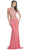 Two Piece Sheer Embellished Evening Dress