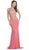 Two Piece Sheer Embellished Evening Dress