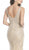 Sleeveless Sequined Sheath Evening Dress