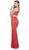 Two Piece Lace Evening Dress with Slit