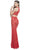 Two Piece Lace Evening Dress with Slit