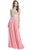 Crystal Embellished Evening A-Line Dress