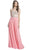Crystal Embellished Evening A-Line Dress