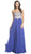Crystal Embellished Evening A-Line Dress