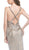 Sequined Plunging Neckline Evening Gown