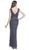 Sleeveless Peplum Evening Dress