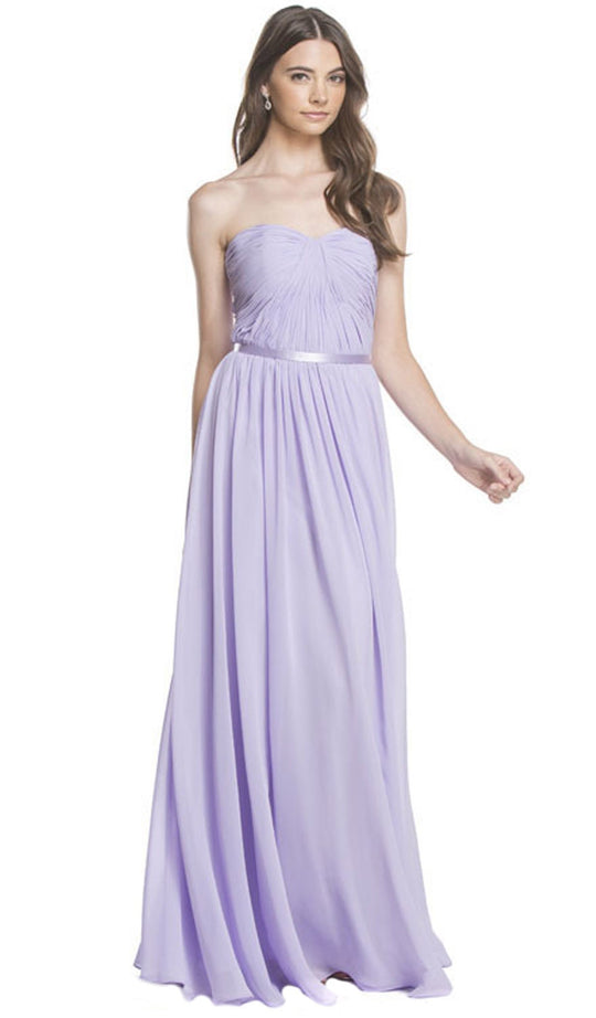 Strapless Ruched A-Line Evening Dress