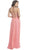 Embroidered Strapless A-Line Evening Dress