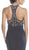 Sleeveless High Halter Sheath Evening Gown