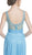 Crisscross Ruched A-Line Evening Dress