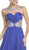Sheer Embellished Ruched Evening Gown