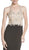 Beaded Sheer Sheath Evening Dress