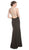 Beaded Sheer Sheath Evening Dress