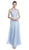 Embellished Halter Ruched A-Line Evening Dress