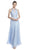 Embellished Halter Ruched A-Line Evening Dress