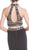 Two Piece Beaded High Halter Evening Gown
