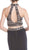 Two Piece Beaded High Halter Evening Gown