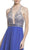 Beaded Illusion Halter A-Line Evening Dress