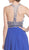 Beaded Illusion Halter A-Line Evening Dress