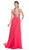 Beaded Illusion Halter A-Line Evening Dress