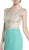 Beaded Scalloped Sheath Evening Dress