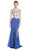 Beaded Scalloped Sheath Evening Dress