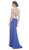 Beaded Scalloped Sheath Evening Dress