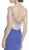 Beaded Scalloped Sheath Evening Dress
