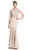 Crystal Embellished Evening Dress with Slit