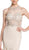 Crystal Embellished Evening Dress with Slit