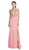 Crystal Embellished Evening Dress with Slit