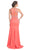 Sheer Embellished Trumpet Evening Dress